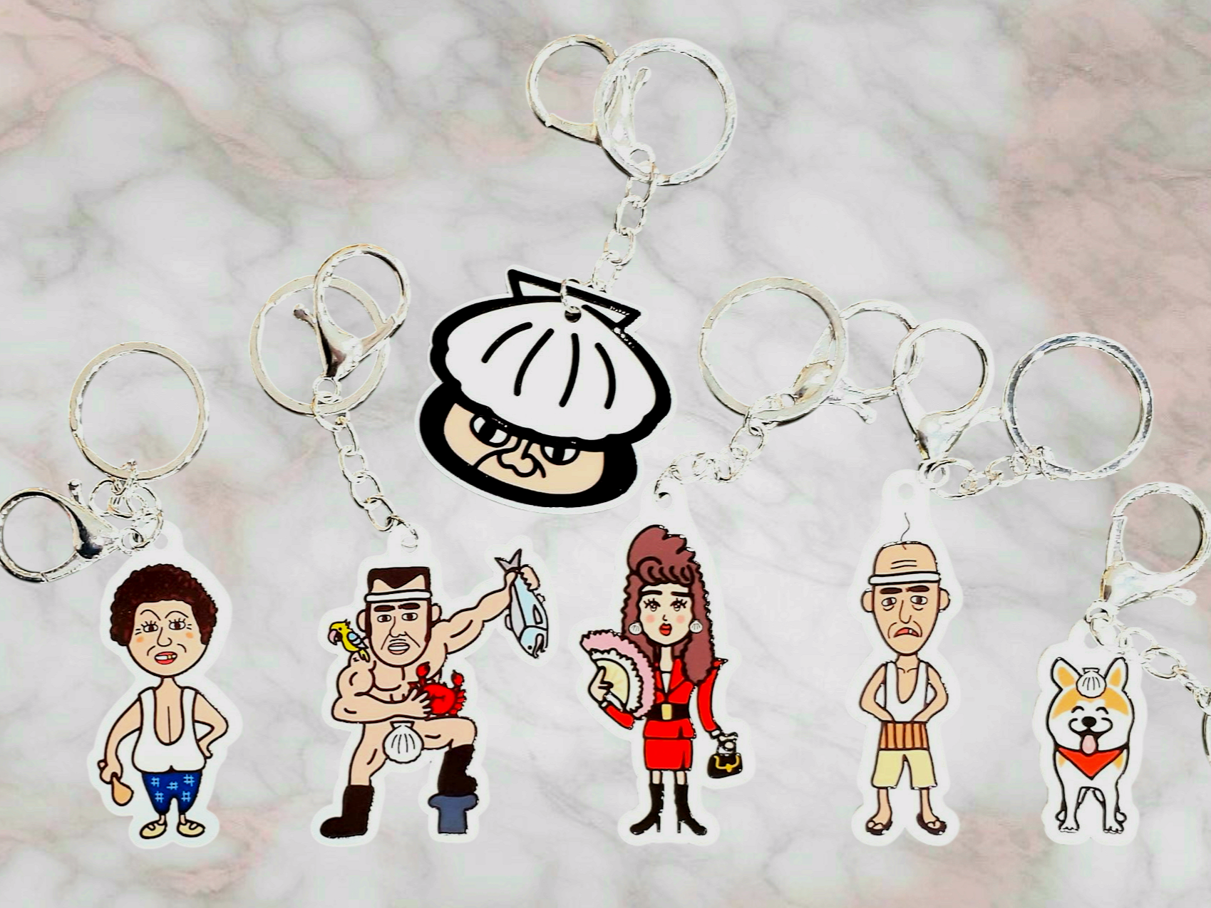 帆館武雄ファミリーキーホルダー | 産直店 海宝